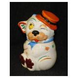 1940's Bonzo Winking Dog cookie jar, 7' tall