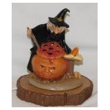 Hand painted ceramic Halloween Witch
