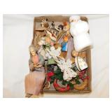 Vintage handmade Christmas ornaments Angels 1st