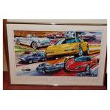 1994 Chevrolet Corvette Chrome dealership poster,