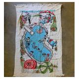 Linens: Vintage beach towels - Fur collar -