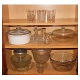 Corning 2.5 qt. French White casserole w/ glass