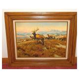 The Exalted Ruler print by C.M. Russell, framed,