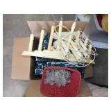 Christmas lights: 3 candelabra sets -