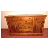 Lovely Drexel maple buffet w/ velvet lined