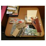 Vintage sewing items: Witch Needle Threader box -