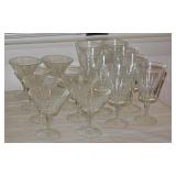 Sorrento Italy stemware: 8 champagne / tall