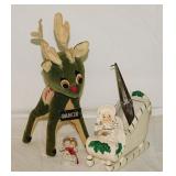 Vintage Christmas: 1960's Morsly velvet Dancer