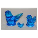 Set of three 1994 signed Leo Ward Bluebirds of