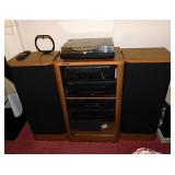 Nice Pioneer stereo system in cabinet w/ turntable