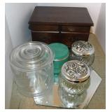 Vintage Japanese wooden jewelry music box - 2
