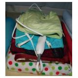 3 fleece blanket throws - 2 heating pads: Sunbeam