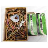 Two 1960's Hoyle poker chips w/ box - Crayola
