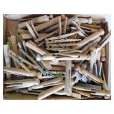 Vintage wooden clothespins