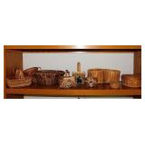 9 woven baskets