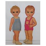 1940's Winkie & Blinkie diecut paper dolls w/