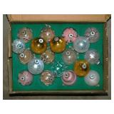 Christmas: Shiny Brite unsilvered & mercury glass