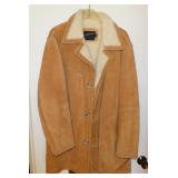 Men's J.C. Penney suede ranch coat w/ sherpa