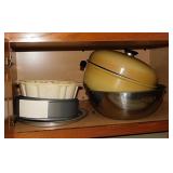Large stainless mixing bowl - New 3 piece