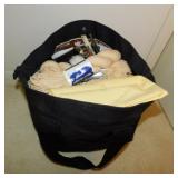 Knitting supplies in tote bag: 6 new Bucilla