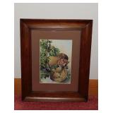 2 pieces of framed wall art