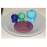 Fiesta: Turquoise round candlestick -