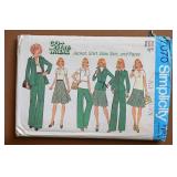 1970's to 1990's ladies & juniors sewing patterns:
