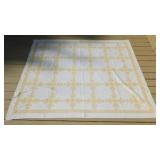 Vintage hand stitched LeMoyne Star quilt,