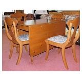 Lovely Drexel maple double drop leaf dining table