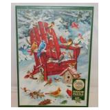 Jigsaw puzzle - Bob Ross Joy of Painting book -