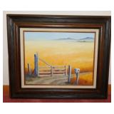 Signed original landscape oil painting on canvas