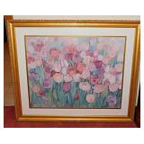 1988 Tulips print by Mary Ann Perkins, double