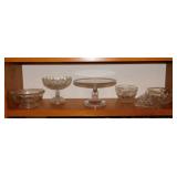 Crystal: Lovely 11.5' pedestal cake plate stand -