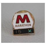 10K gold Marathon Gas Service Station 15 year pin