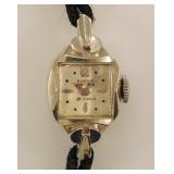 14K gold Benrus 21 jewel ladies watch, not