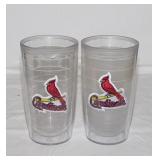 2 St. Louis Cardinals Tervis tumblers -