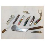 8 small novelty pocket knives
