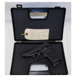 Bruni New Police Italy 9mm, blank pistol in case