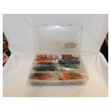 Fishing lures, some new - Storage box