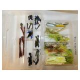 Fishing lures w/ 2 storage containers