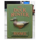 1988 Ducks Unlimited 3D wooden sign by Tom Taber,