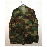 US military camouflage canvas shirt jacket,