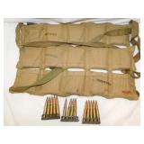 Military bandoliers w/ rifle cartridges, NO