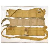 Military bandoliers w/ rifle cartridges, NO