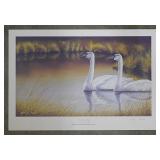 Pencil signed Serenity Ducks Unlimited print by