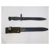 Vintage Toledo Spain bayonet & scabbard, knife