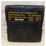 1993 US military M910 ammo ammunition case,14" x