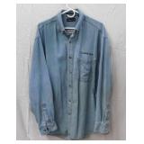 3 denim work shirts