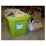 Fishing lures in 10 gallon tote, some new
