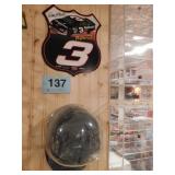 Route 3 Dale Earnhardt Racing sign, 11"H x 9.5"W